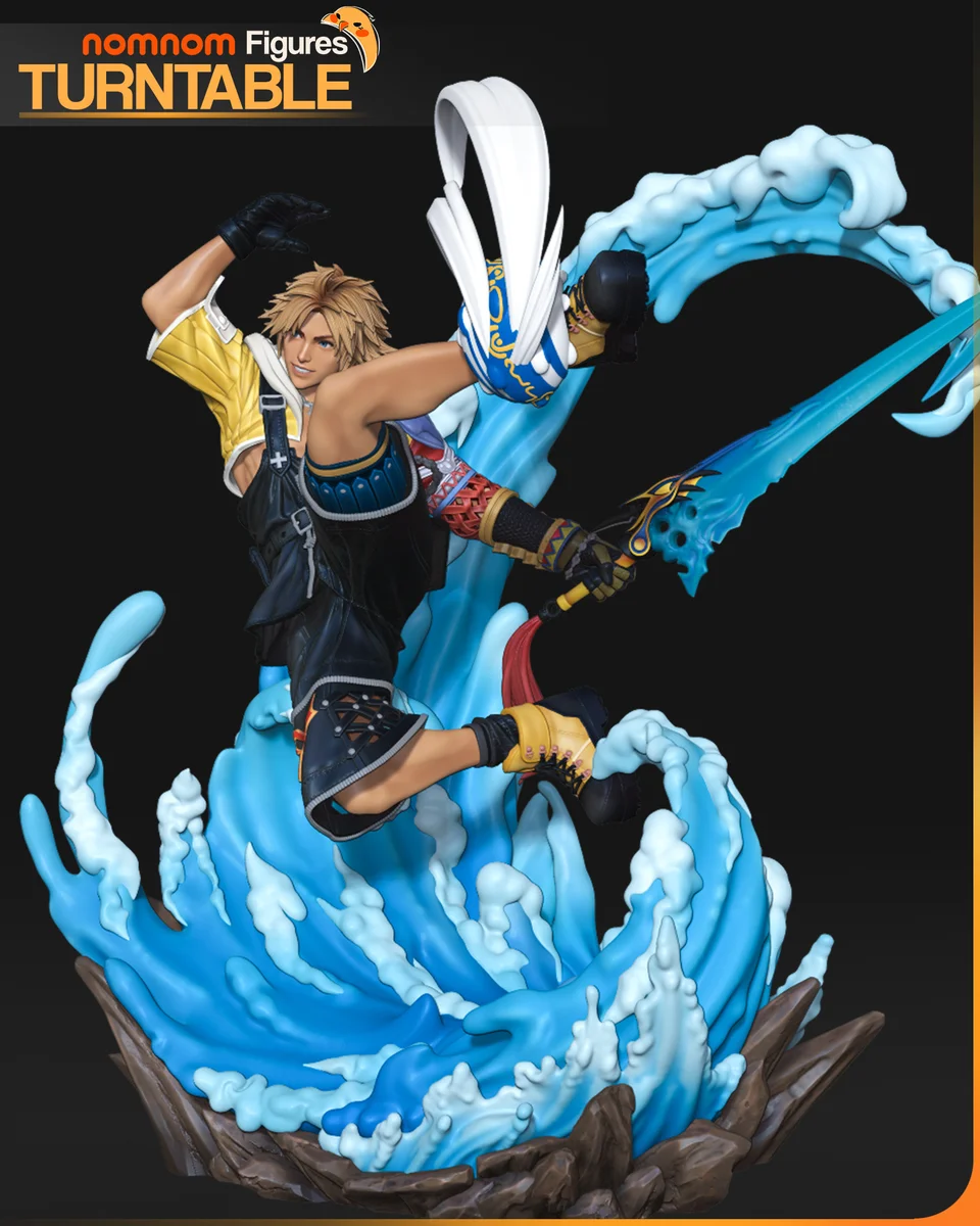 Tidus | Fan Art | 3D Printed Resin Model Garage Kit | *Un-Painted* | Nomnom 9