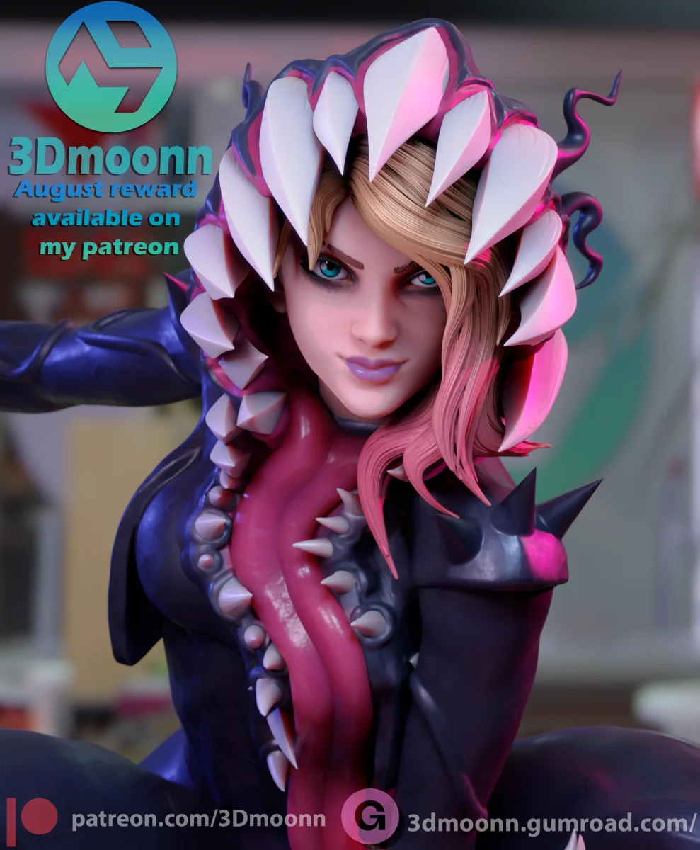 Spider Gwen | Fan Art | 3D Printed Resin Model Garage Kit | *Un-Painted* | 3DMoonn 6