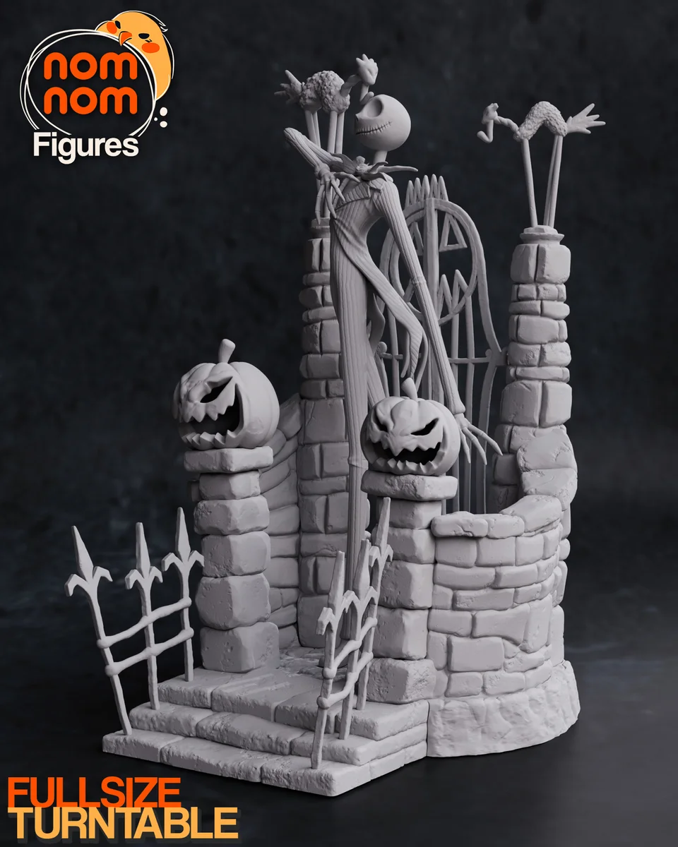 Jack Skellington | Fan Art | 3D Printed Resin Model Garage Kit | *Un-Painted* | Nomnom 6
