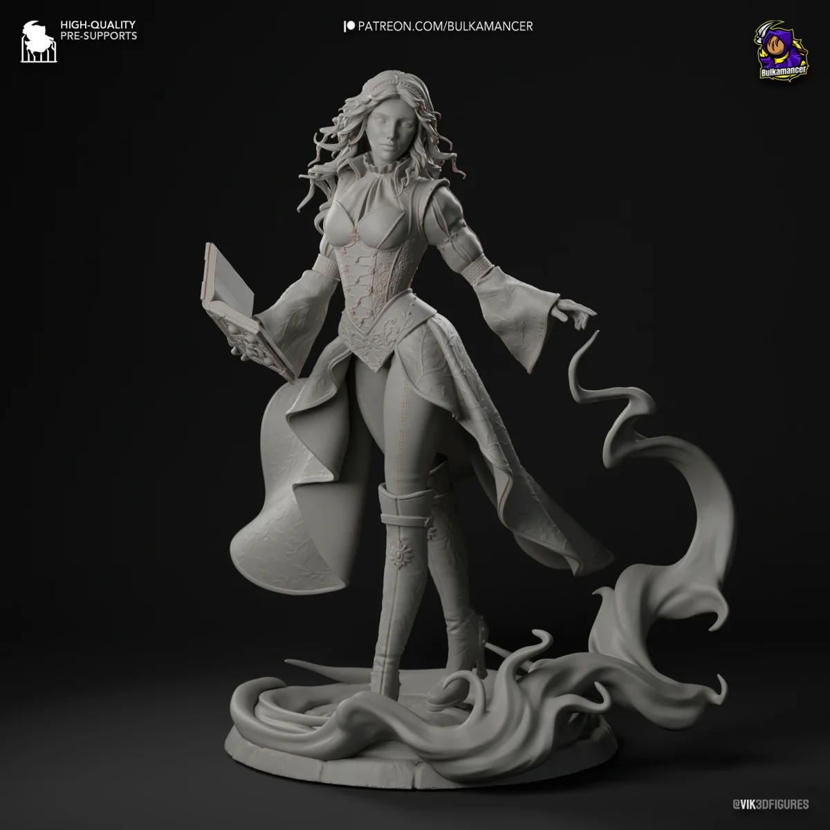 Triss Merigold | Fan Art | 3D Printed Resin Model Garage Kit | *Un-Painted* | Bulkamancer 6