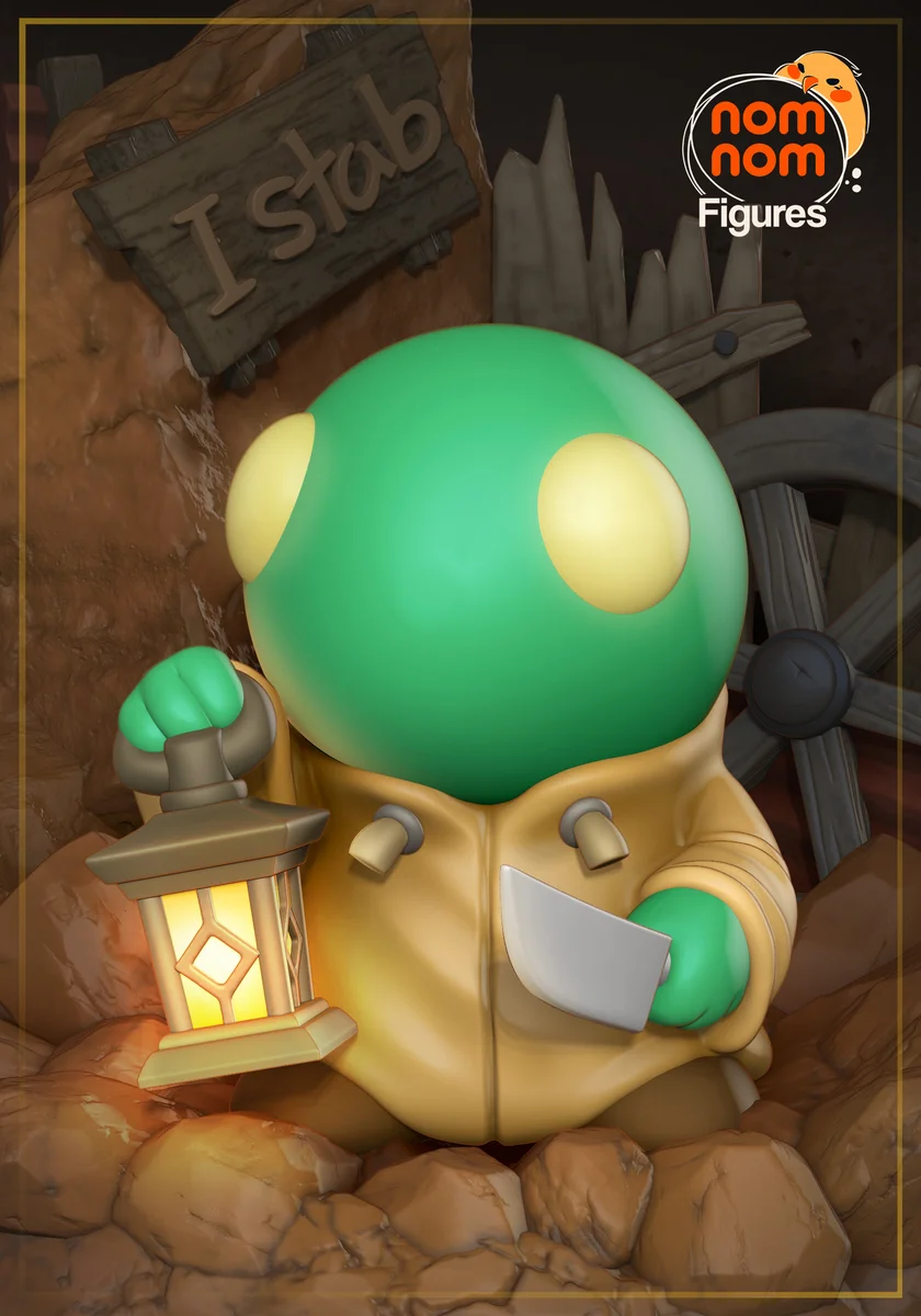 Chibi Tonberry | Fan Art | 3D Printed Resin Model Garage Kit | *Un-Painted* | Nomnom