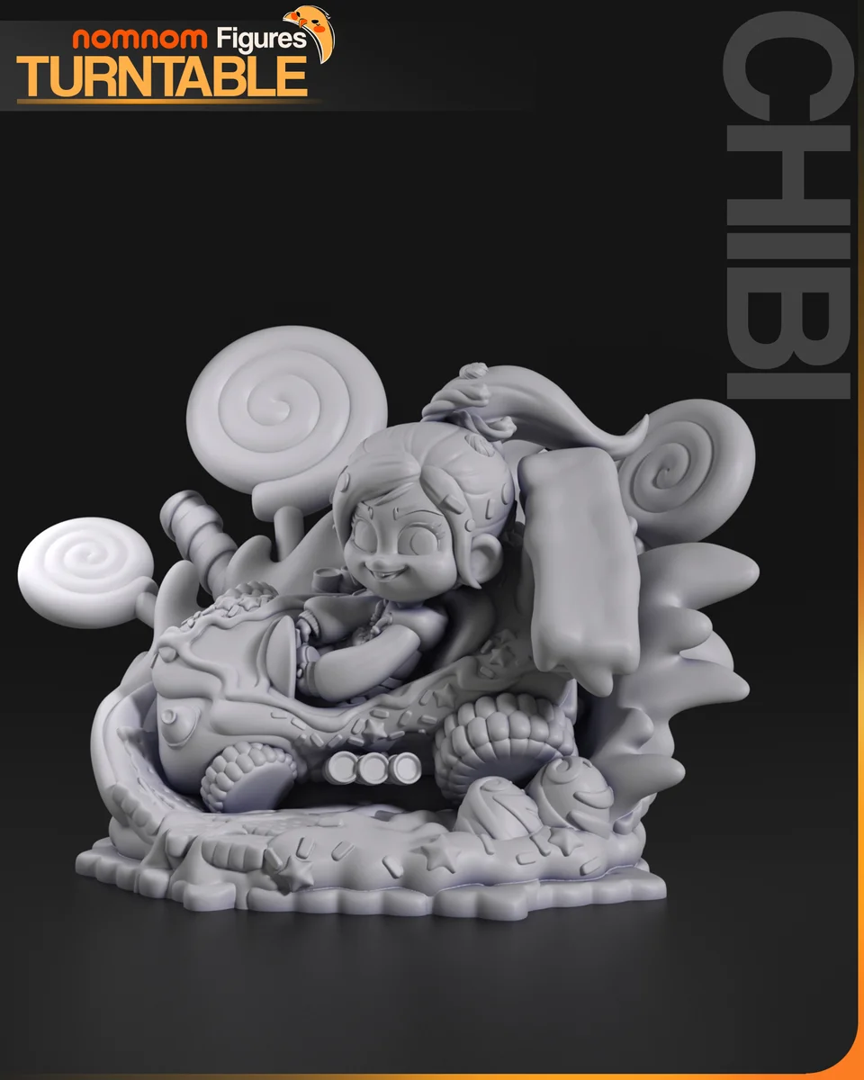 Chibi Vanellope | Fan Art | 3D Printed Resin Model Garage Kit | *Un-Painted* | Nomnom 6