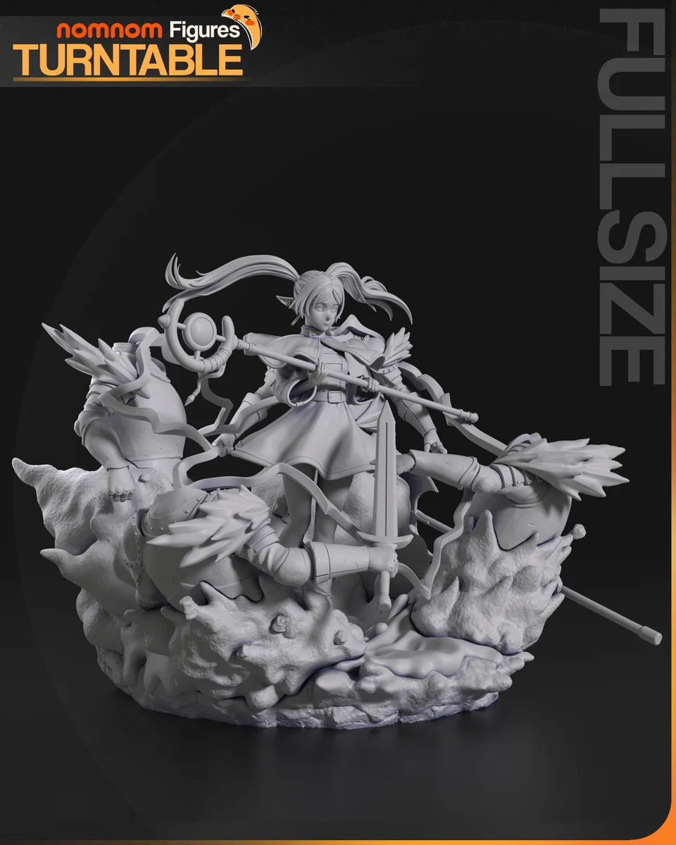 Frieren | Fan Art | 3D Printed Resin Model Garage Kit | *Un-Painted* | Nomnom 5