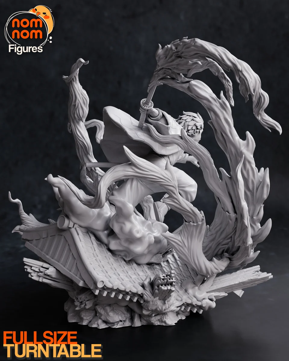 Tanjiro | Fan Art | 3D Printed Resin Model Garage Kit | *Un-Painted* | Nomnom 4
