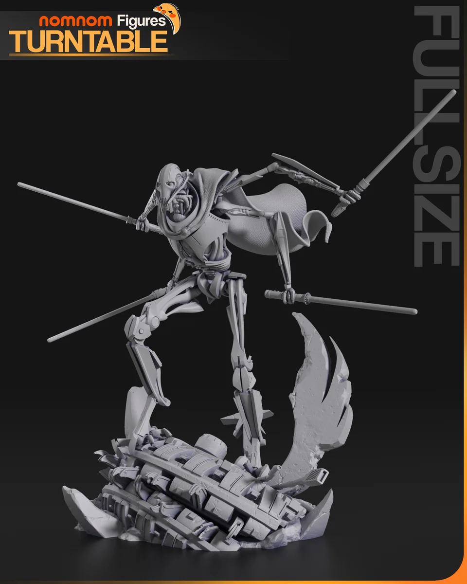 General Grievous | Fan Art | 3D Printed Resin Model Garage Kit | *Un-Painted* | Nomnom 6