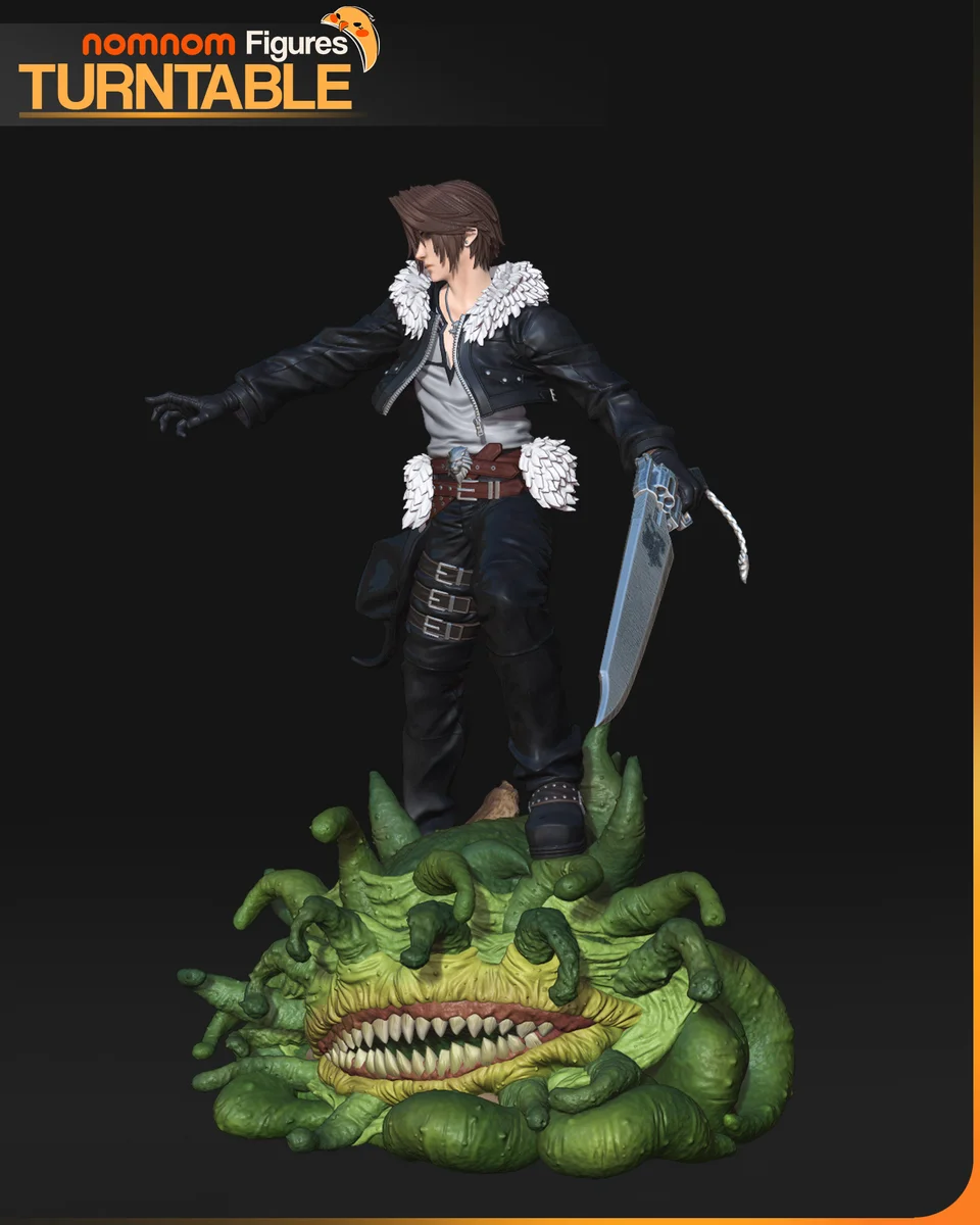 Squall Leonhart | Fan Art | 3D Printed Resin Model Garage Kit | *Un-Painted* | Nomnom 5