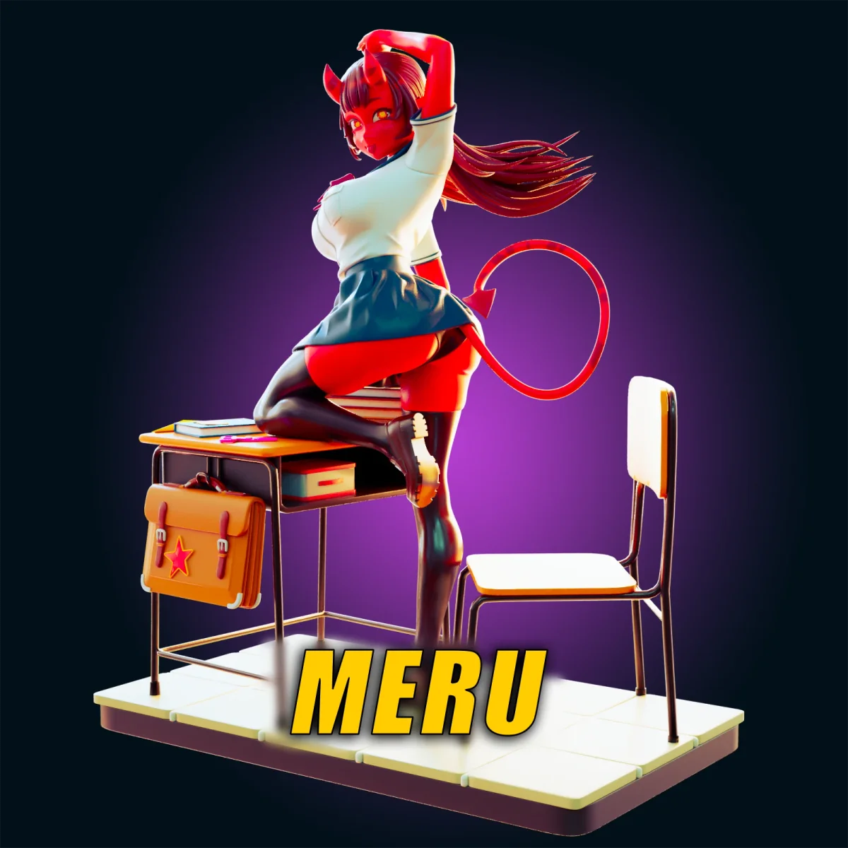 Meru | Fan Art | 3D Printed Resin Model Garage Kit | *Un-Painted* | Officer Rhu