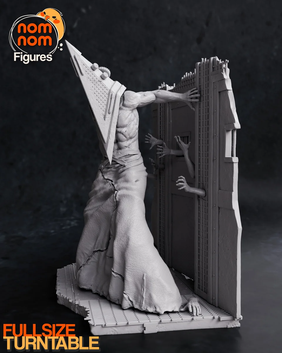 Pyramid Head | Fan Art | 3D Printed Resin Model Garage Kit | *Un-Painted* | Nomnom 4