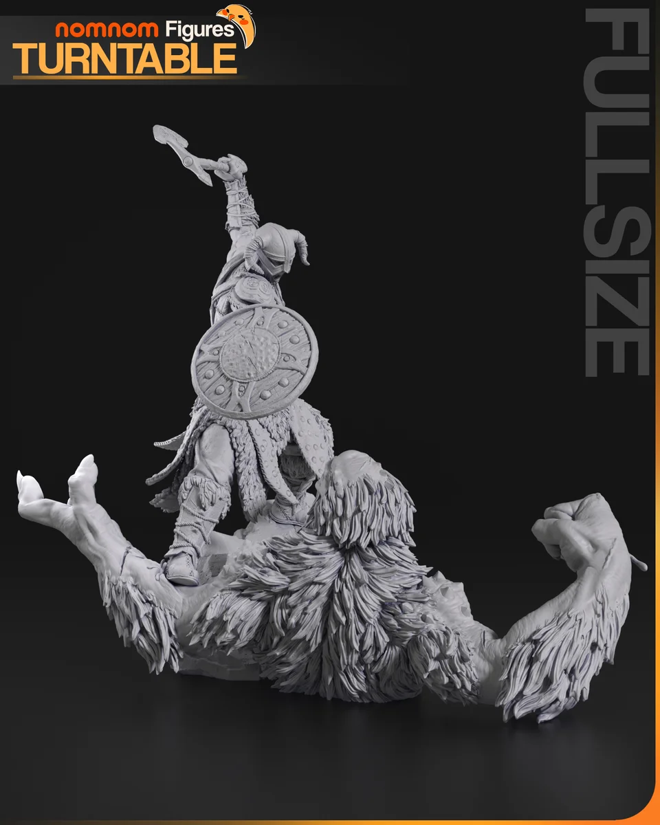 Dragonborn | Fan Art | 3D Printed Resin Model Garage Kit | *Un-Painted* | Nomnom 9