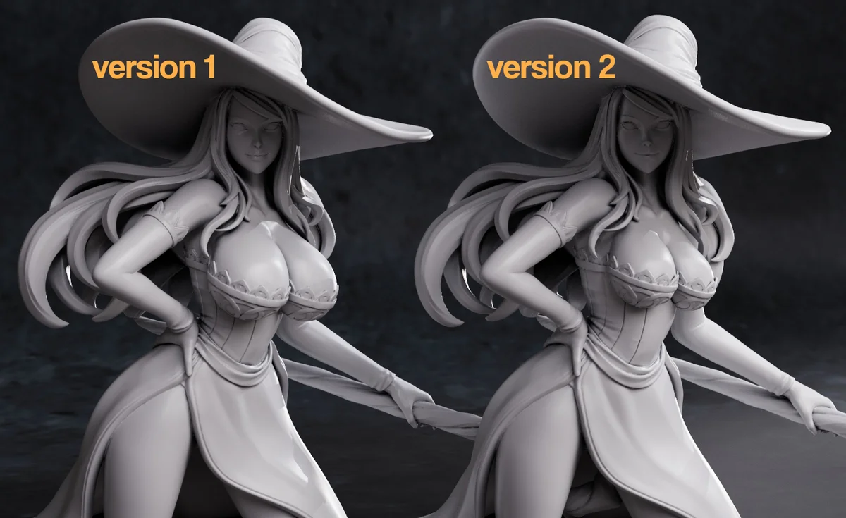 Sorceress | Fan Art | 3D Printed Resin Model Garage Kit | *Un-Painted* | Nomnom 8