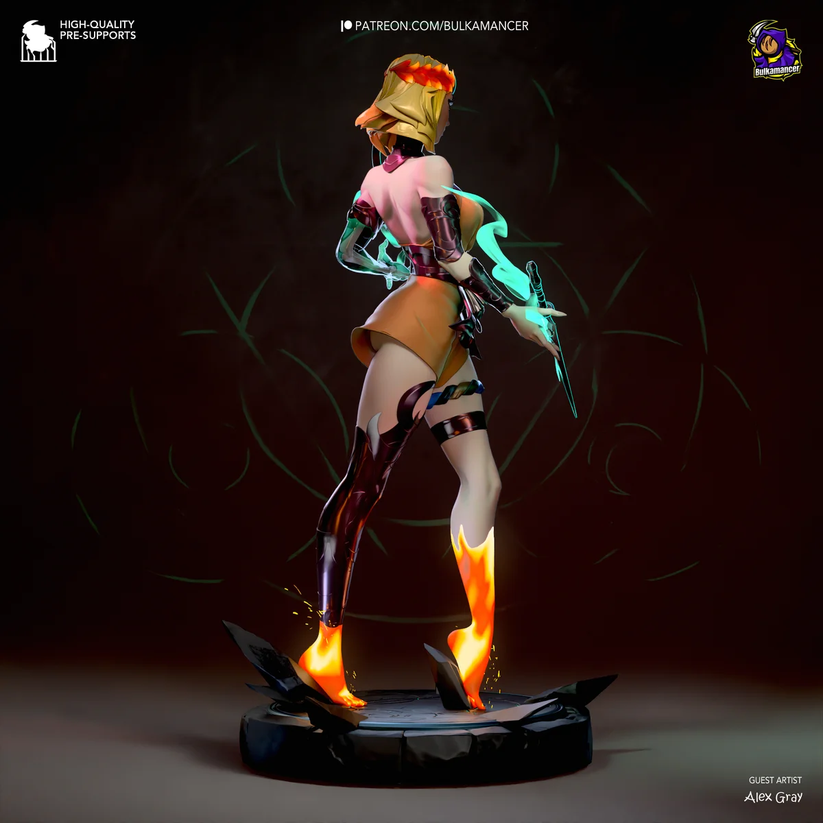Melinoe | Fan Art | 3D Printed Resin Model Garage Kit | *Un-Painted* | Bulkamancer 4