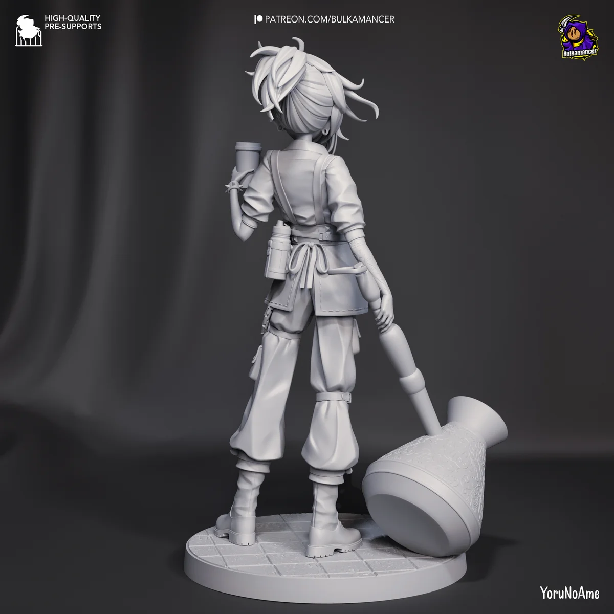 Mokka | Fan Art | 3D Printed Resin Model Garage Kit | *Un-Painted* | Bulkamancer 10