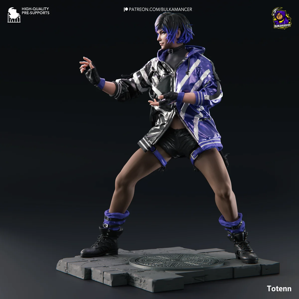 Reina | Fan Art | 3D Printed Resin Model Garage Kit | *Un-Painted* | Bulkamancer 3