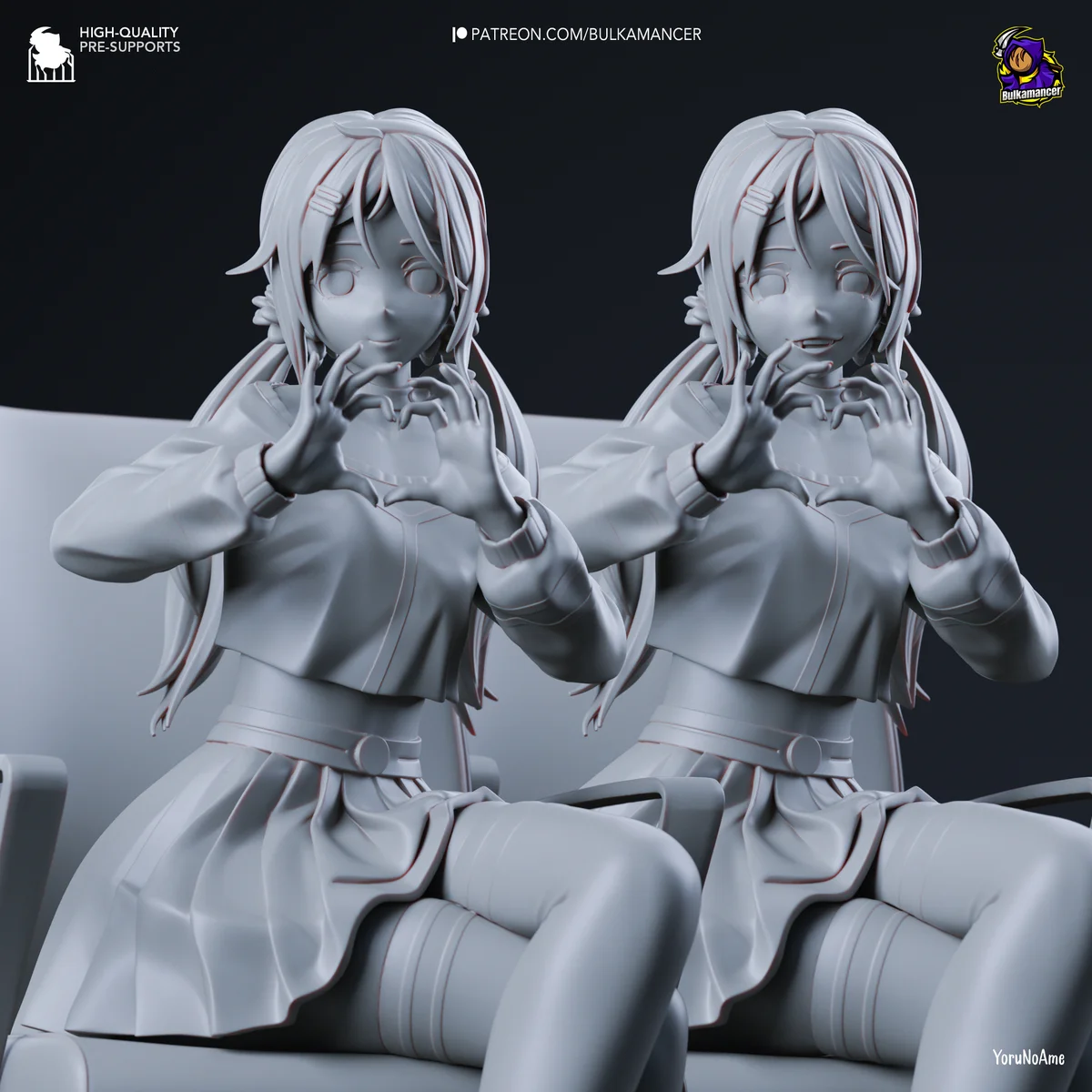 Mita | Fan Art | 3D Printed Resin Model Garage Kit | *Un-Painted* | Bulkamancer 8
