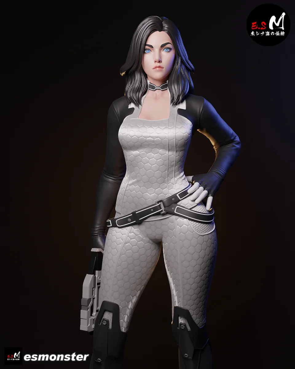 Miranda Lawson | Fan Art | 3D Printed Resin Model Garage Kit | *Un-Painted* | ES Monster