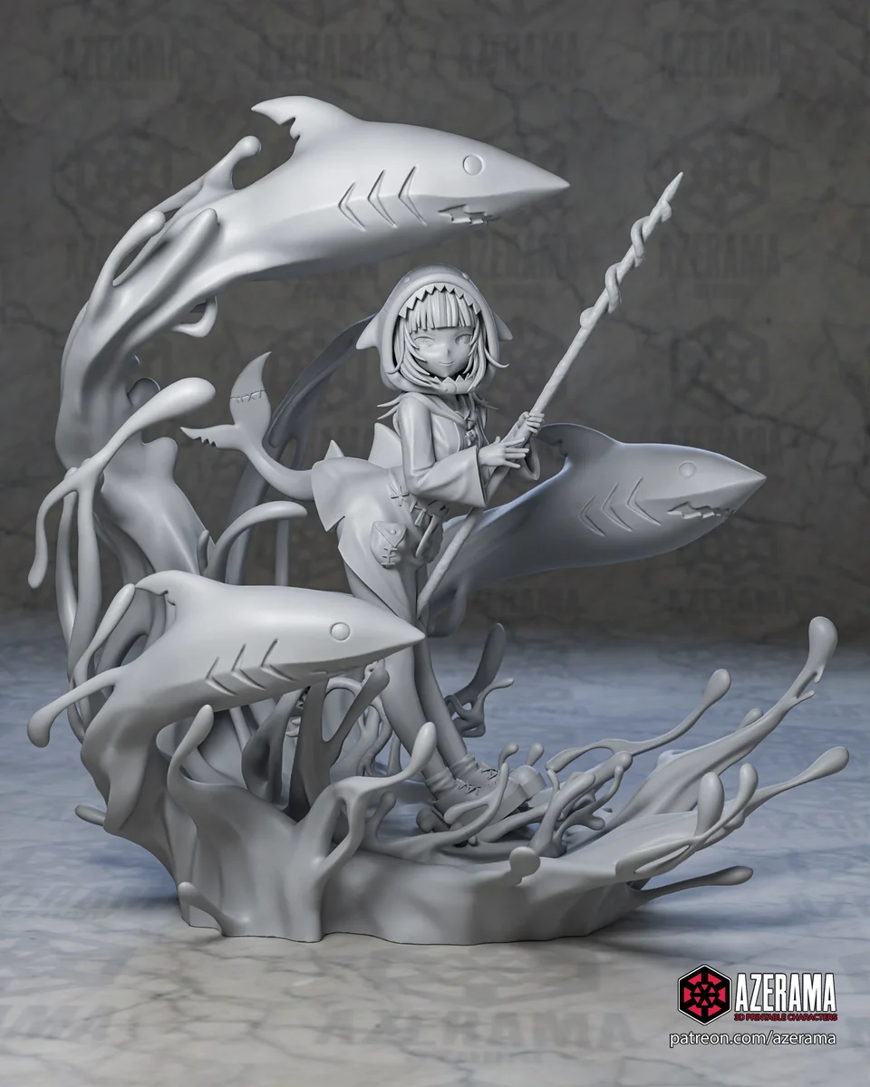 Virtual Girl | Fan Art | 3D Printed Resin Model Garage Kit | *Un-Painted* | Azerama 4