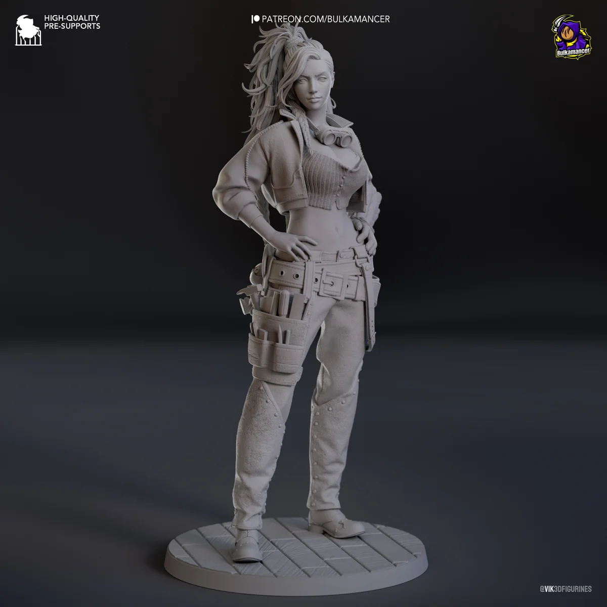 Gemma | Fan Art | 3D Printed Resin Model Garage Kit | *Un-Painted* | Bulkamancer 8