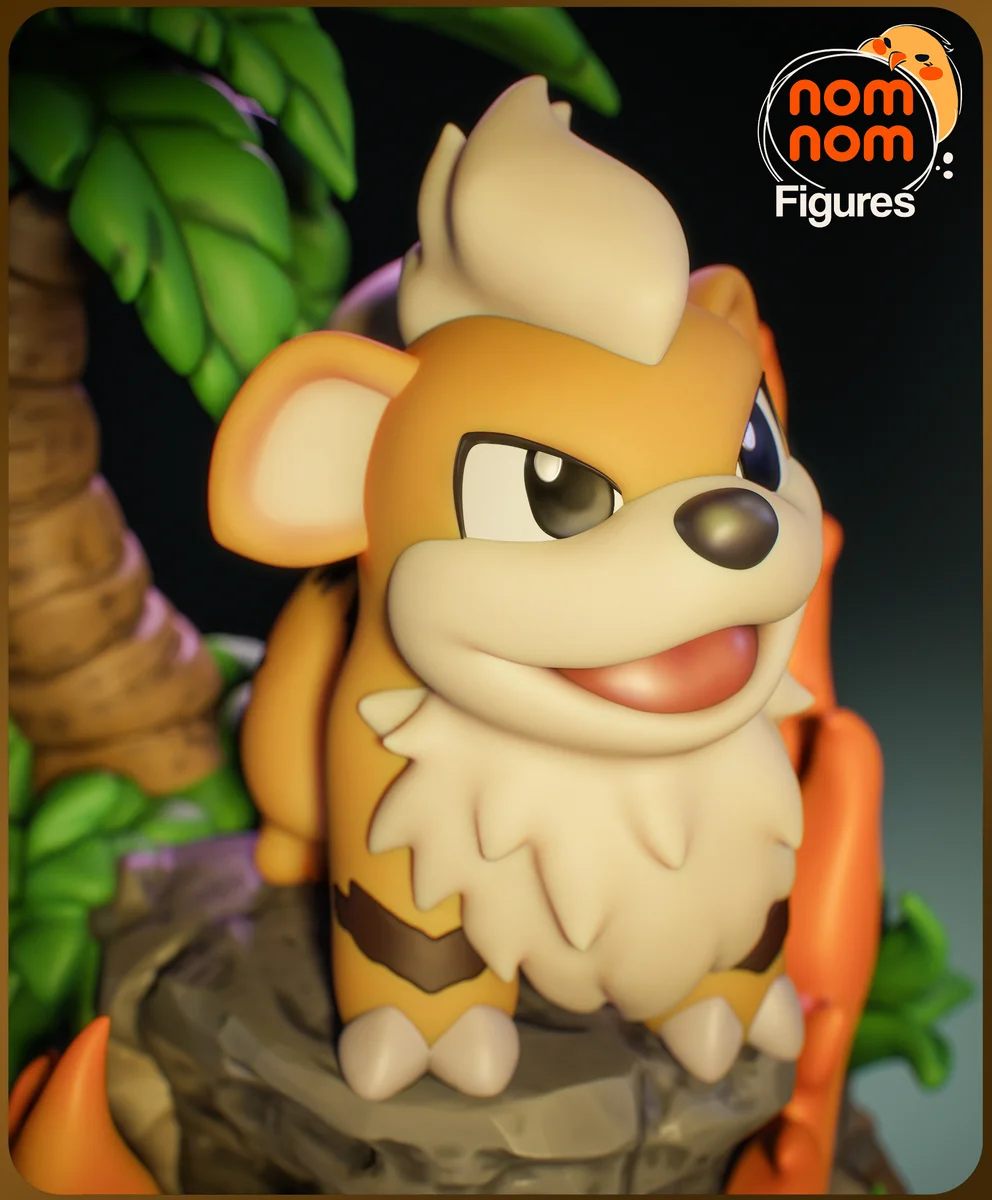 Chibi Growlithe | Fan Art | 3D Printed Resin Model Garage Kit | *Un-Painted* | Nomnom 5