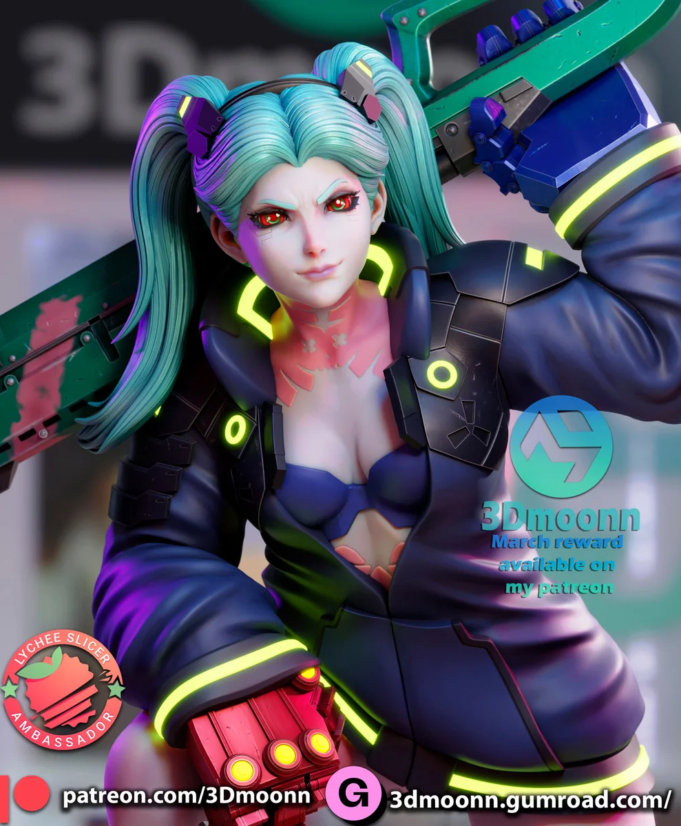 Rebecca | Fan Art | 3D Printed Resin Model Garage Kit | *Un-Painted* | 3DMoonn 3
