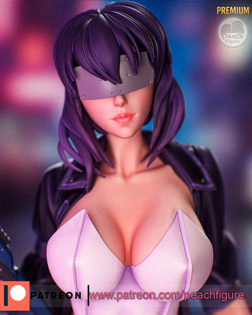 Motoko | Fan Art | 3D Printed Resin Model Garage Kit | *Un-Painted* | Peach Figure