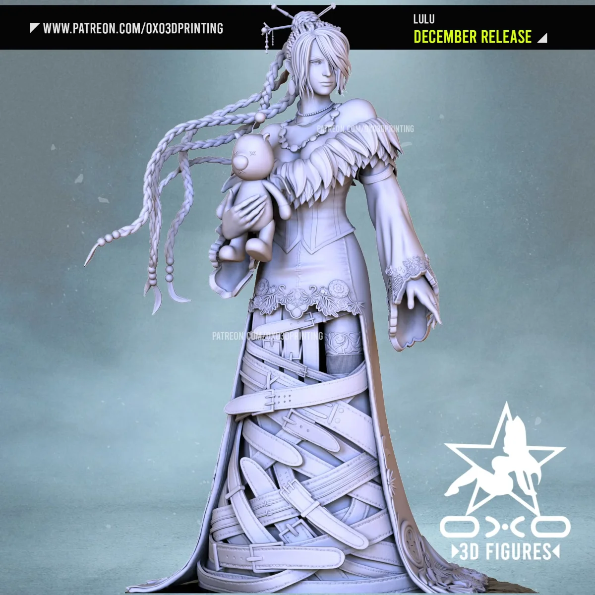 Lulu | Fan Art | 3D Printed Resin Model Garage Kit | *Un-Painted* | OXO3D 4