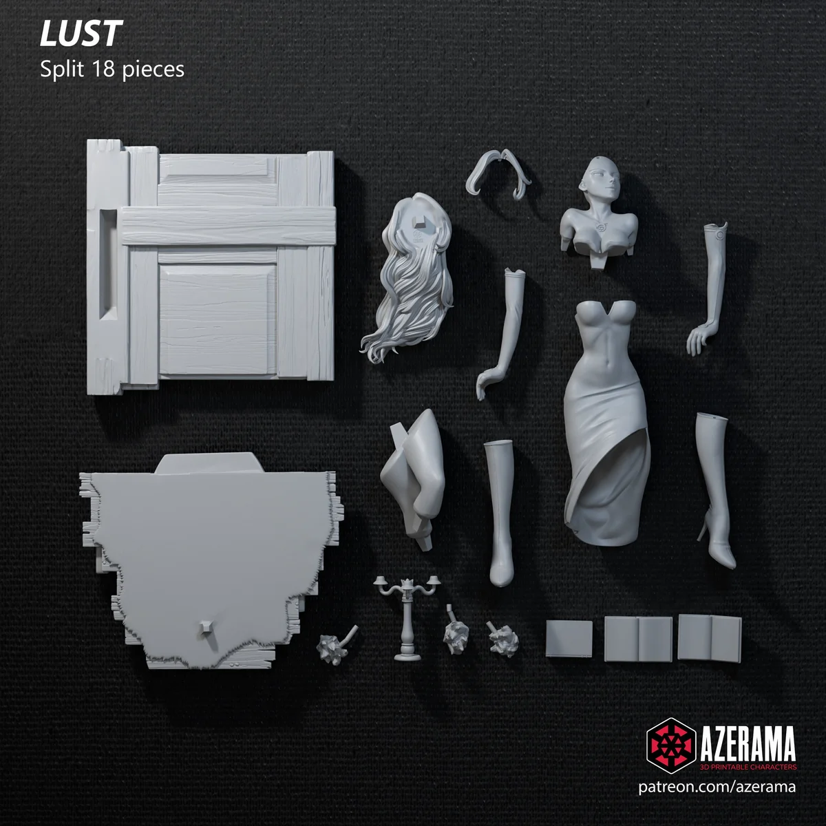 Lust | Fan Art | 3D Printed Resin Model Garage Kit | *Un-Painted* | Azerama 8