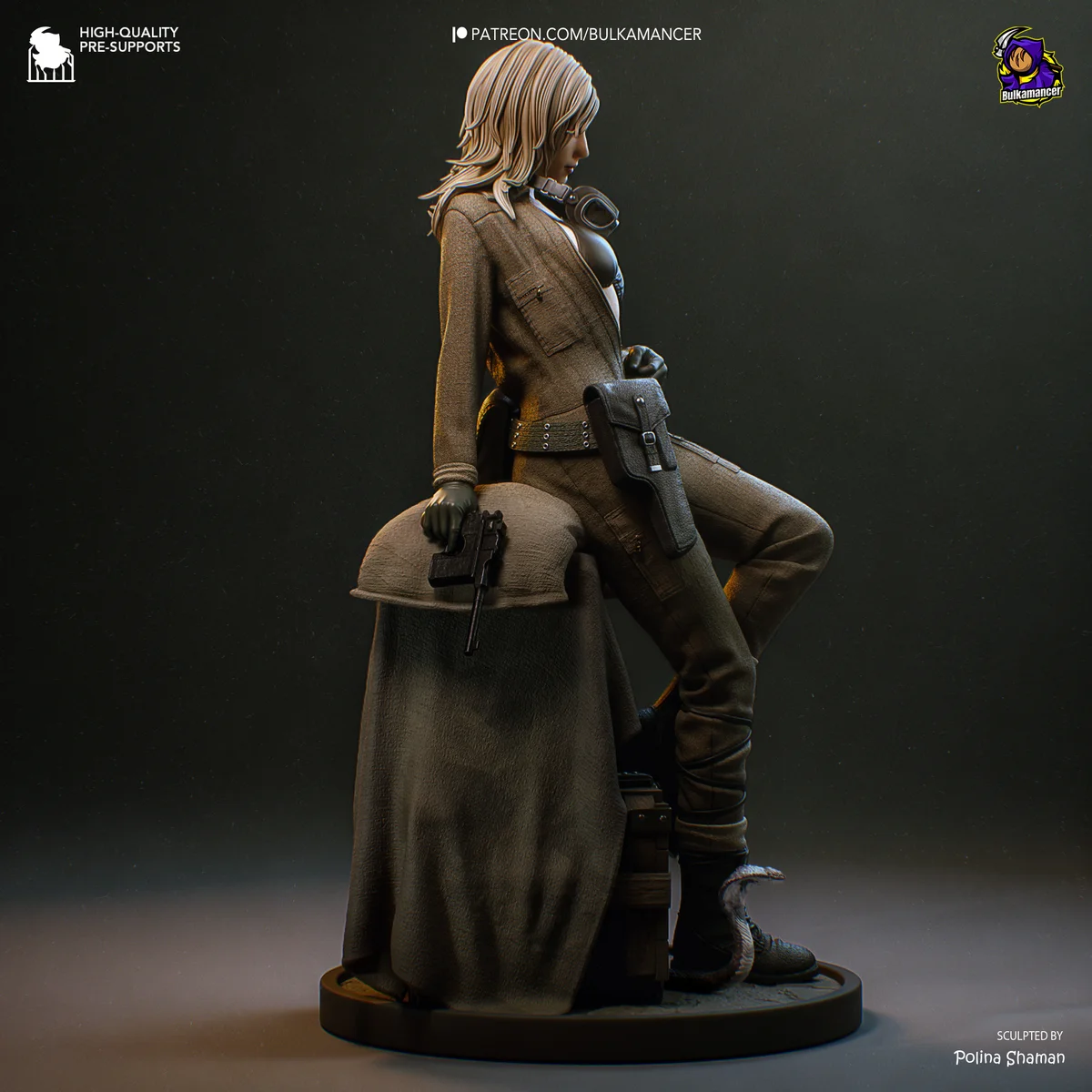 Eva | Fan Art | 3D Printed Resin Model Garage Kit | *Un-Painted* | Bulkamancer 3