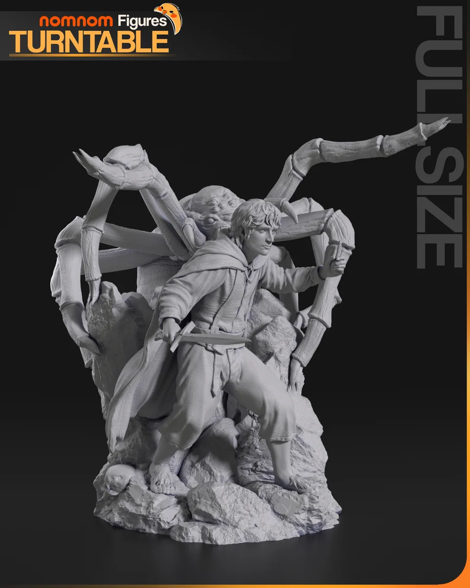 Frodo Baggins | Fan Art | 3D Printed Resin Model Garage Kit | *Un-Painted* | Nomnom 5