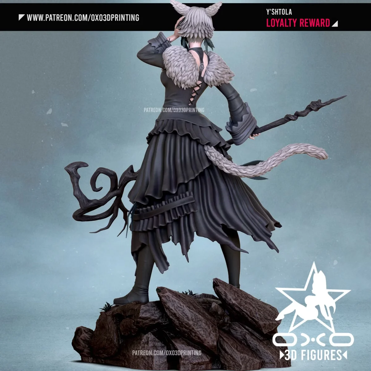 Yshtola | Fan Art | 3D Printed Resin Model Garage Kit | *Un-Painted* | OXO3D 3