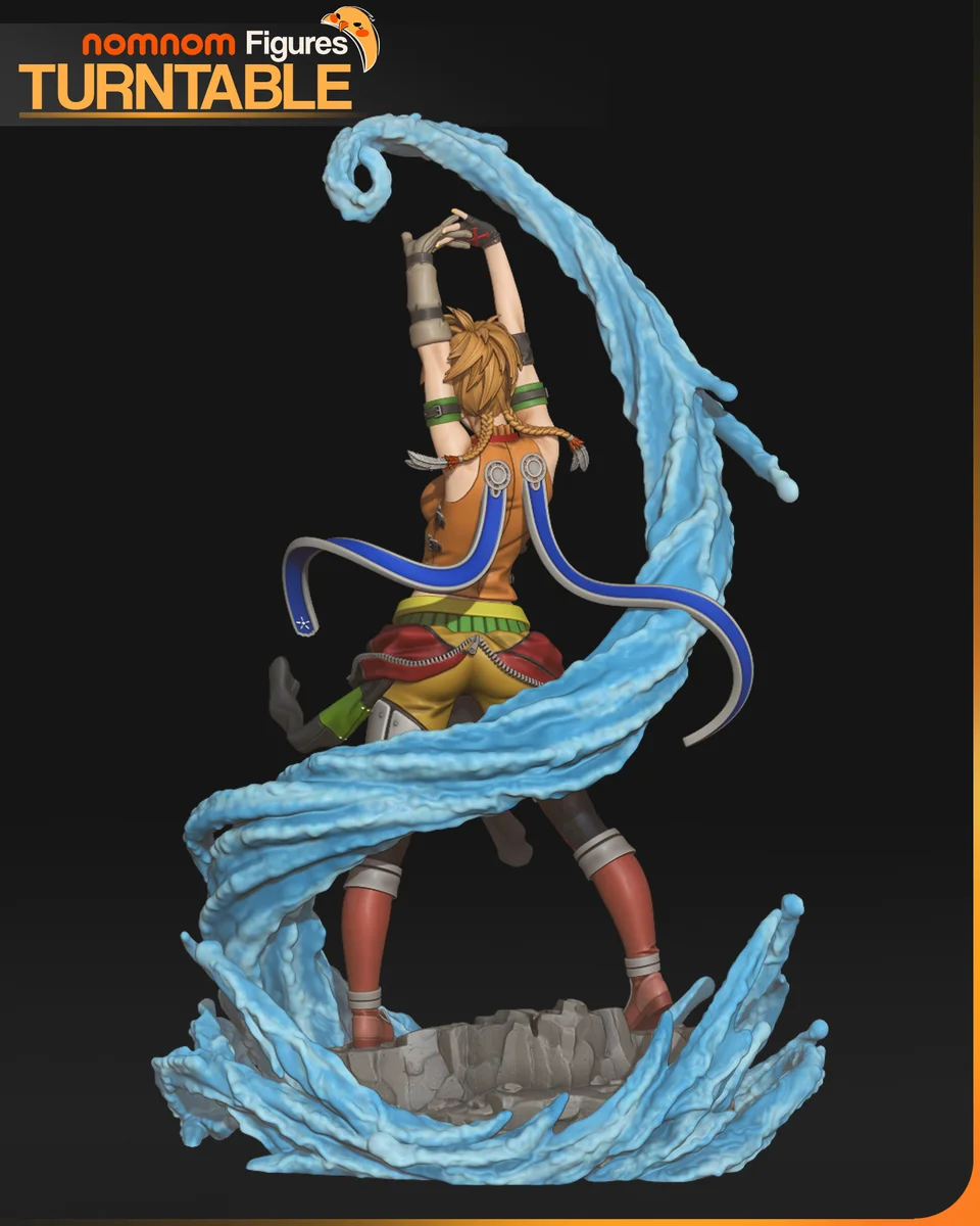 Rikku | Fan Art | 3D Printed Resin Model Garage Kit | *Un-Painted* | Nomnom 5