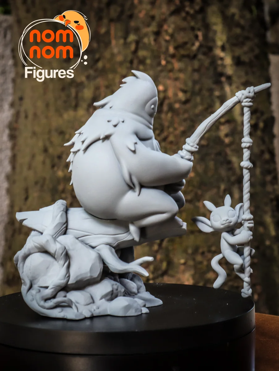 Chibi Ori and Naru | Fan Art | 3D Printed Resin Model Garage Kit | *Un-Painted* | Nomnom 7