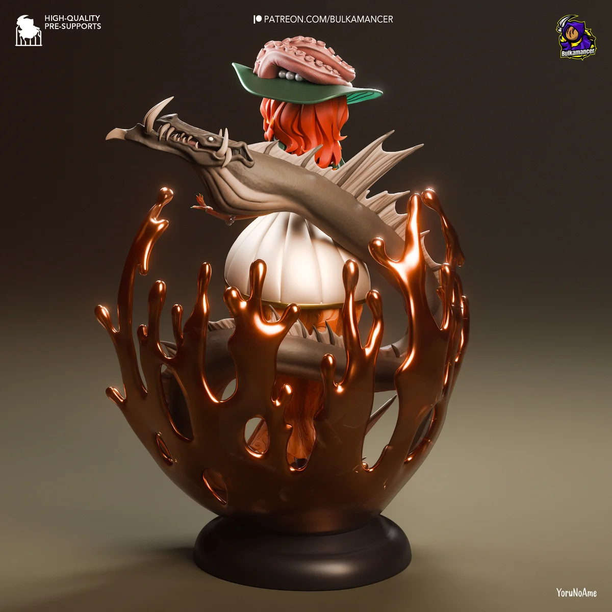 Rum Baba | Fan Art | 3D Printed Resin Model Garage Kit | *Un-Painted* | Bulkamancer 3