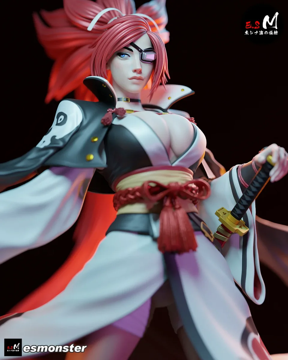Baiken | Fan Art | 3D Printed Resin Model Garage Kit | *Un-Painted* | ES Monster