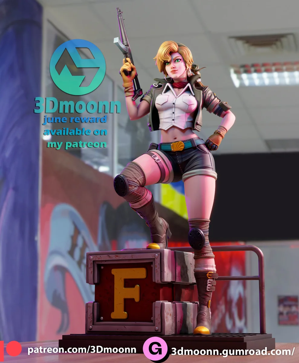 Eri | Fan Art | 3D Printed Resin Model Garage Kit | *Un-Painted* | 3DMoonn