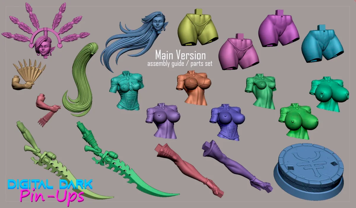 Yvraine | Fan Art | 3D Printed Resin Model Garage Kit | *Un-Painted* | Digital Dark 10
