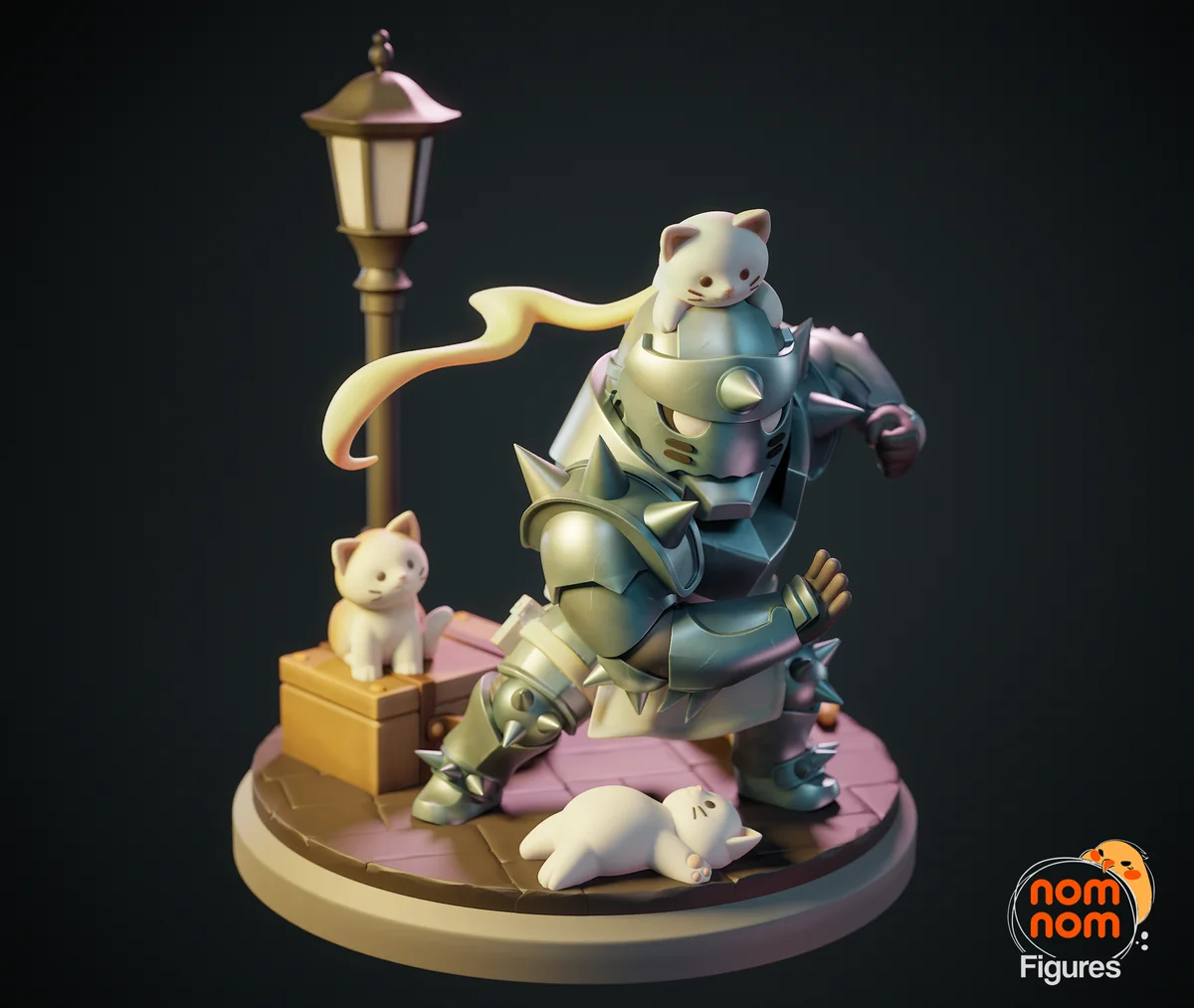 Chibi Alphonse Elric | Fan Art | 3D Printed Resin Model Garage Kit | *Un-Painted* | Nomnom 4