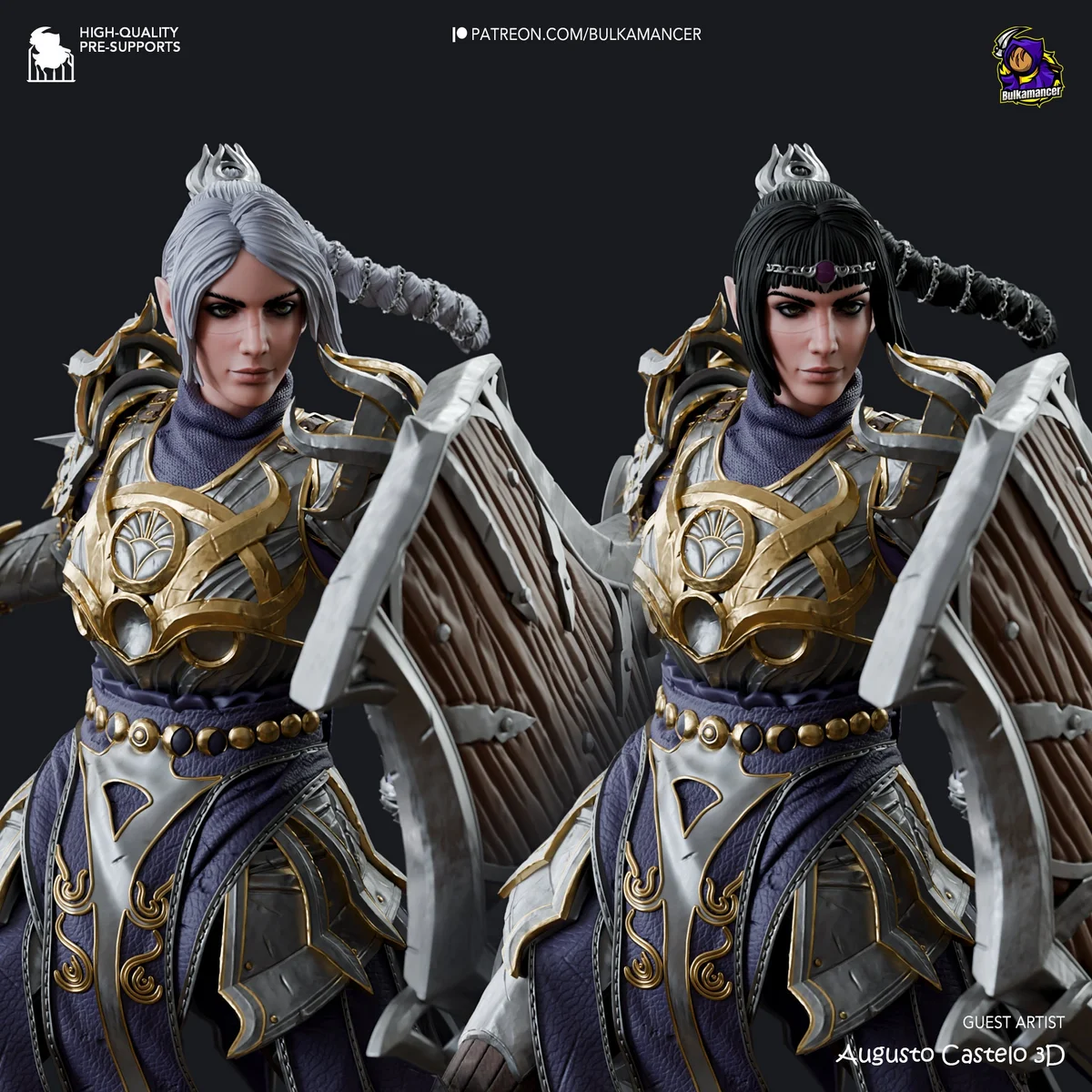 Sulking Cleric | Fan Art | 3D Printed Resin Model Garage Kit | *Un-Painted* | Bulkamancer 4