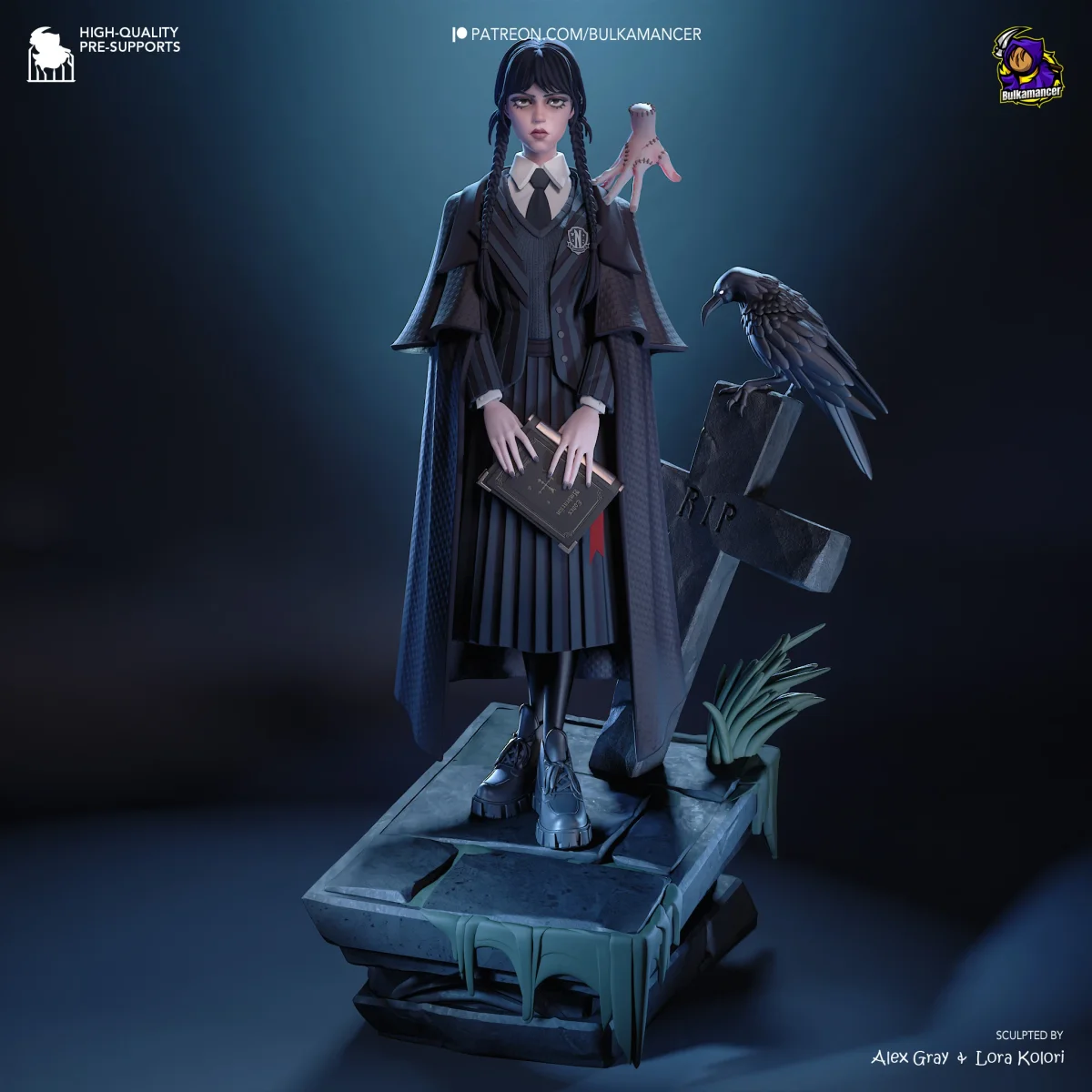 Gothic Duo | Fan Art | 3D Printed Resin Model Garage Kit | *Un-Painted* | Bulkamancer 5