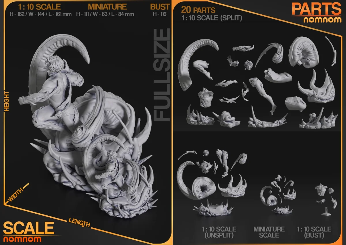 Jiji | Fan Art | 3D Printed Resin Model Garage Kit | *Un-Painted* | Nomnom 7