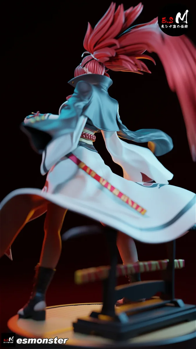 Baiken | Fan Art | 3D Printed Resin Model Garage Kit | *Un-Painted* | ES Monster 4
