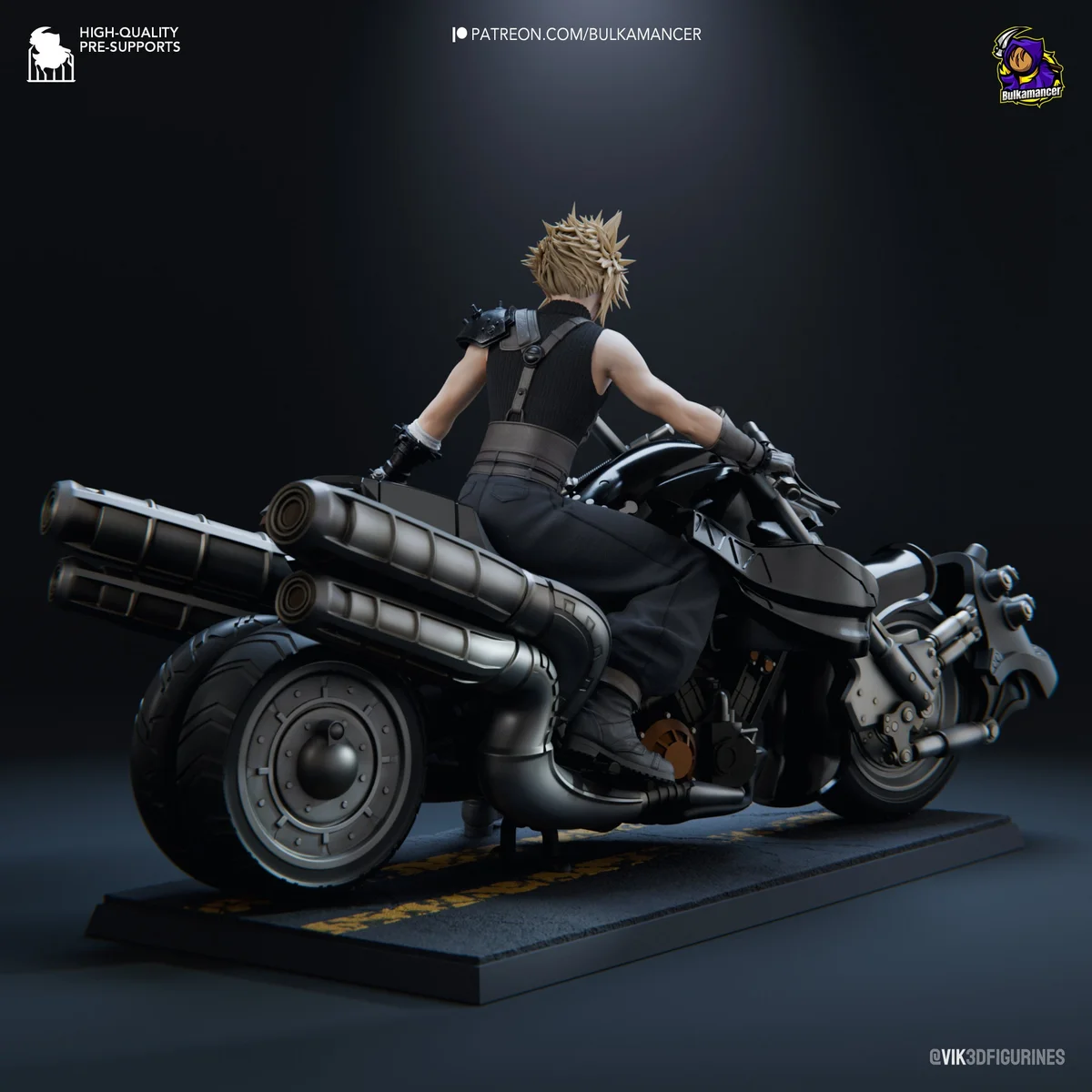 Cloud | Fan Art | 3D Printed Resin Model Garage Kit | *Un-Painted* | Bulkamancer 4