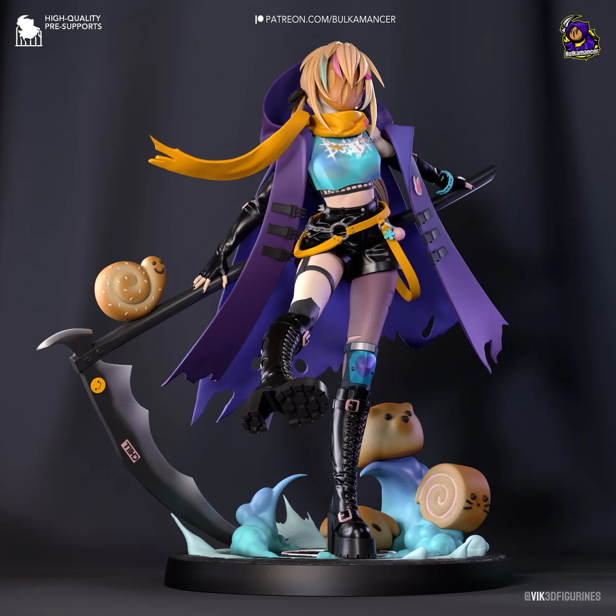 Bulka Crustreaper | Fan Art | 3D Printed Resin Model Garage Kit | *Un-Painted* | Bulkamancer 3