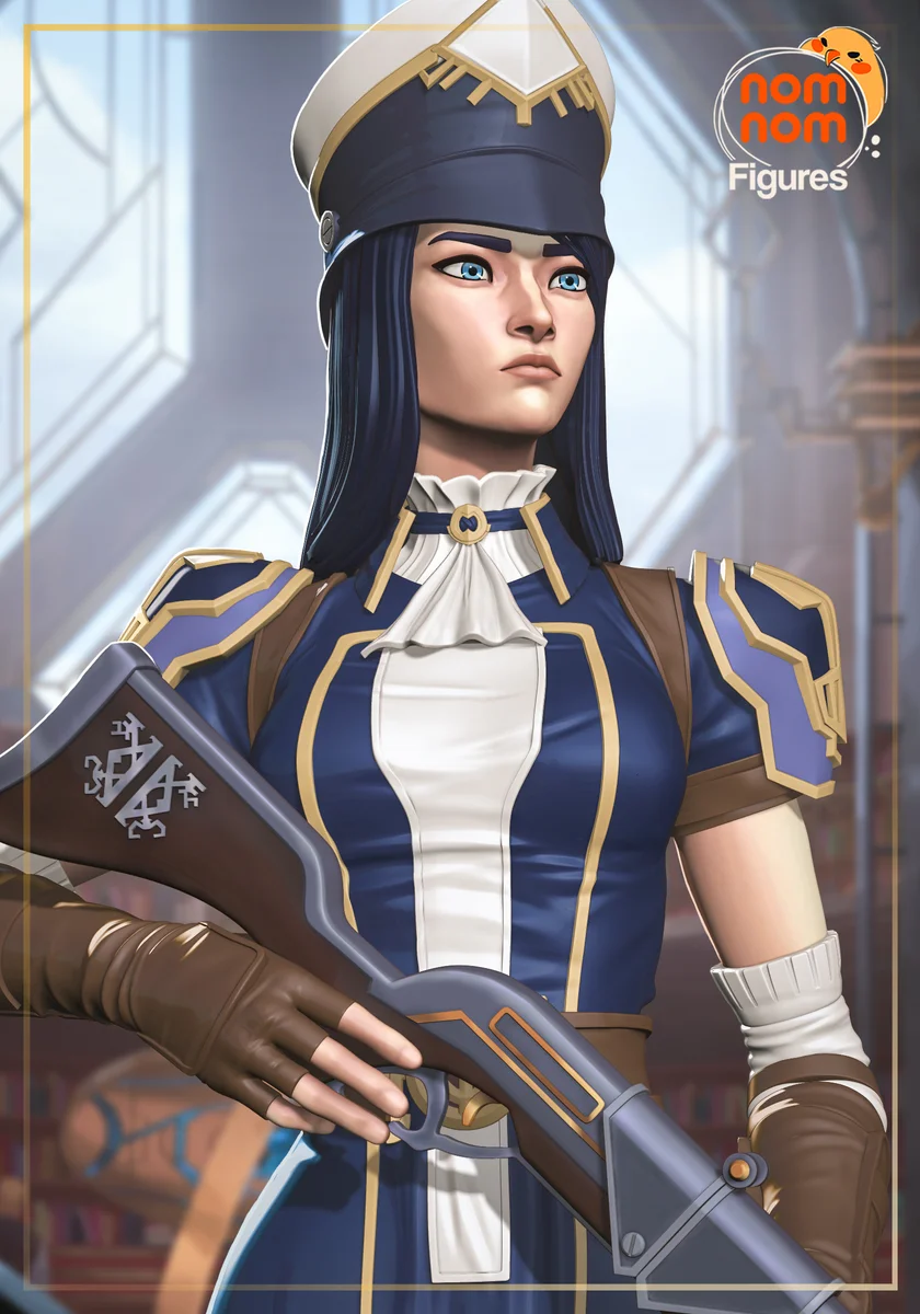 Caitlyn | Fan Art | 3D Printed Resin Model Garage Kit | *Un-Painted* | Nomnom