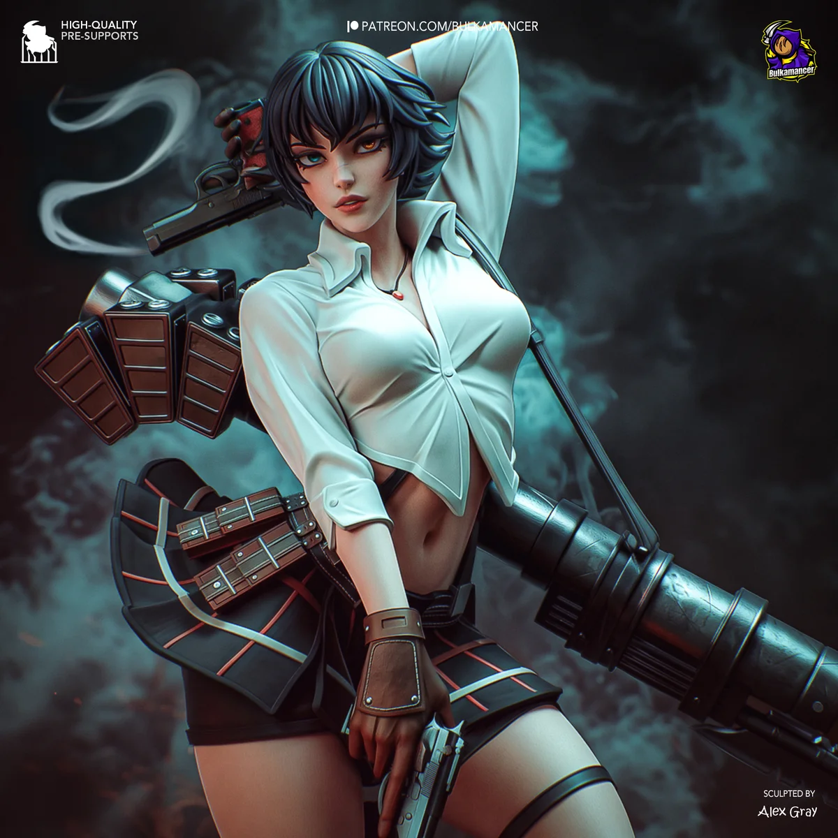 Lady (DMC) | Fan Art | 3D Printed Resin Model Garage Kit | *Un-Painted* | Bulkamancer