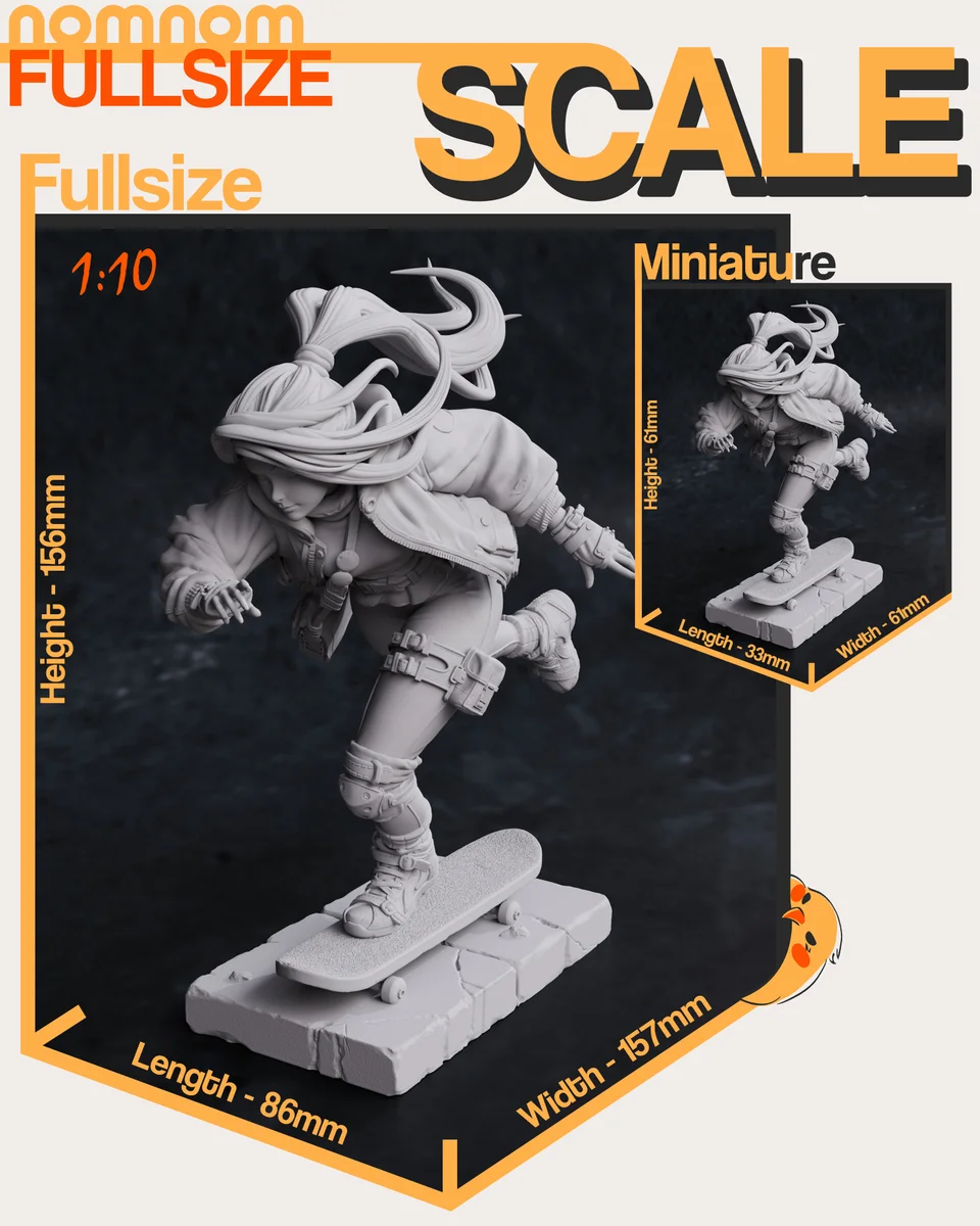 Slink - OC | Fan Art | 3D Printed Resin Model Garage Kit | *Un-Painted* | Nomnom 11