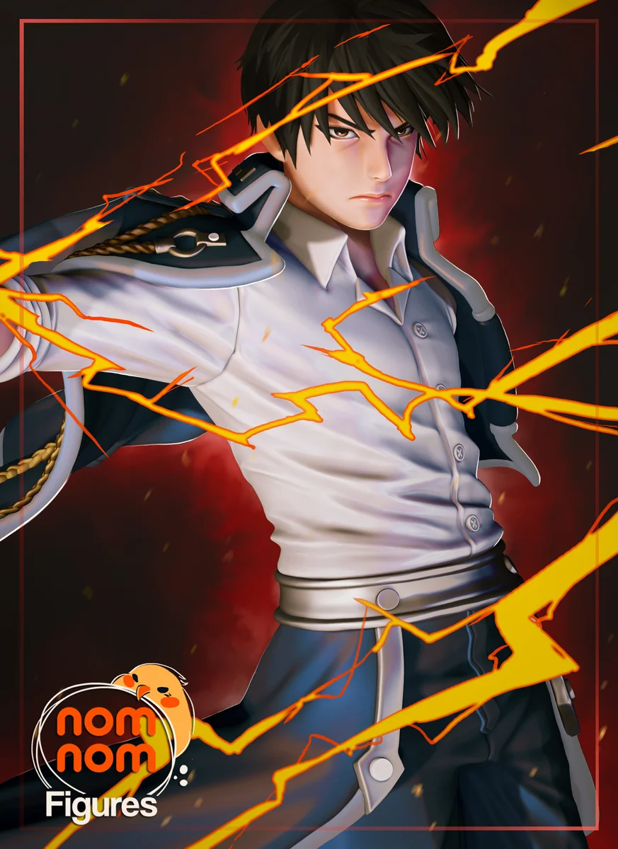 Roy Mustang | Fan Art | 3D Printed Resin Model Garage Kit | *Un-Painted* | Nomnom