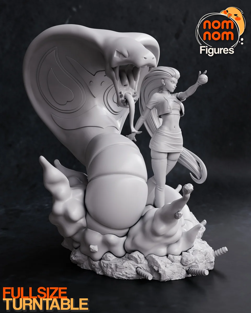 Team Rocket - Jessie | Fan Art | 3D Printed Resin Model Garage Kit | *Un-Painted* | Nomnom 8