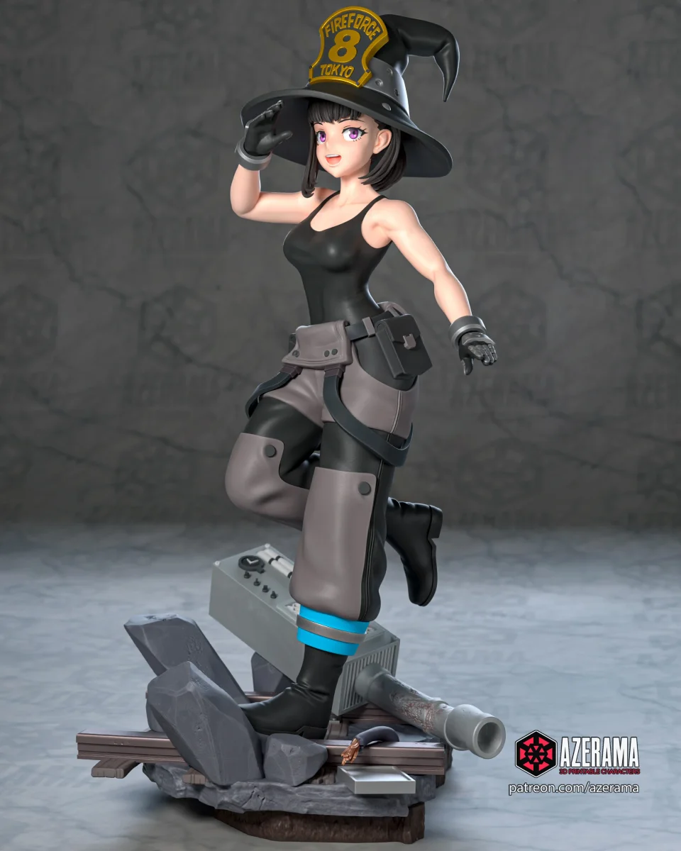 Maki | Fan Art | 3D Printed Resin Model Garage Kit | *Un-Painted* | Azerama 3