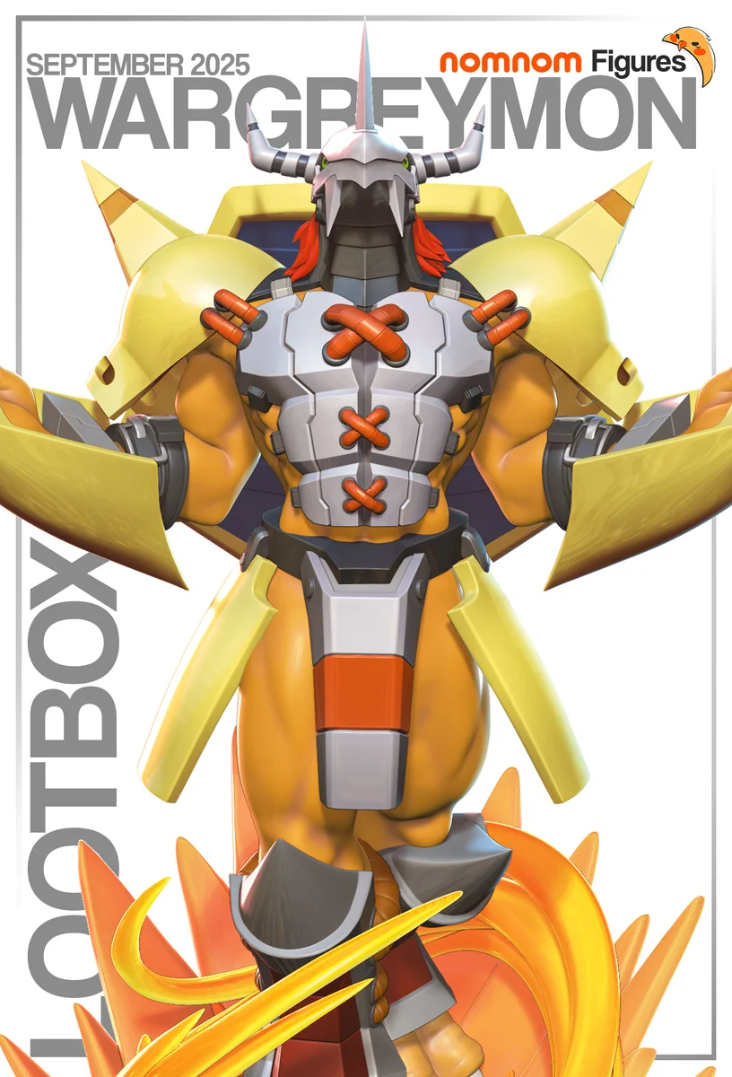 Wargreymon | Fan Art | 3D Printed Resin Model Garage Kit | *Un-Painted* | Nomnom