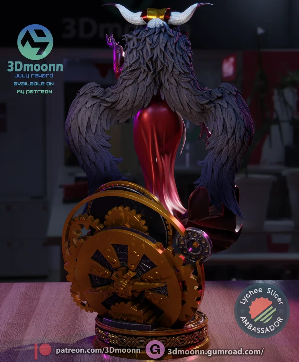 Ultimecia | Fan Art | 3D Printed Resin Model Garage Kit | *Un-Painted* | 3DMoonn 3